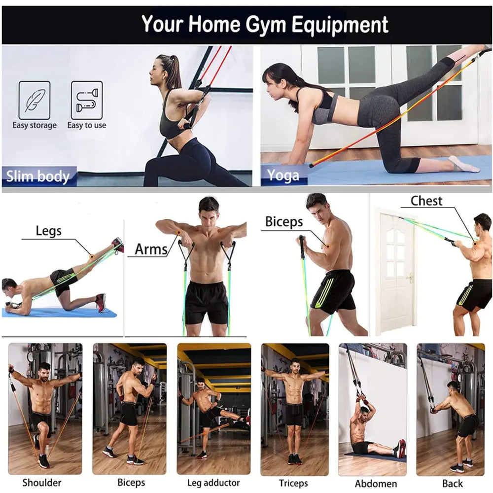 At Home Equipment:  Resistance Bands Set
